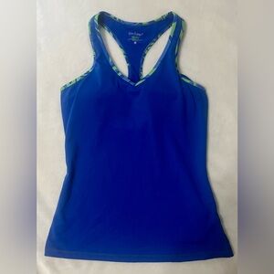 Lilly Pulitzer Luxletic Blue Tank EUC. Size L